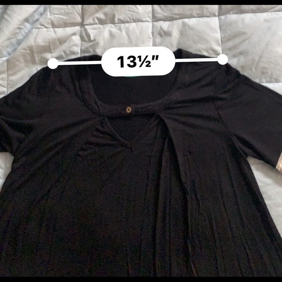 Filly Flair Black Keyhole Detail Top Lace Sleeve - Picture 7 of 8